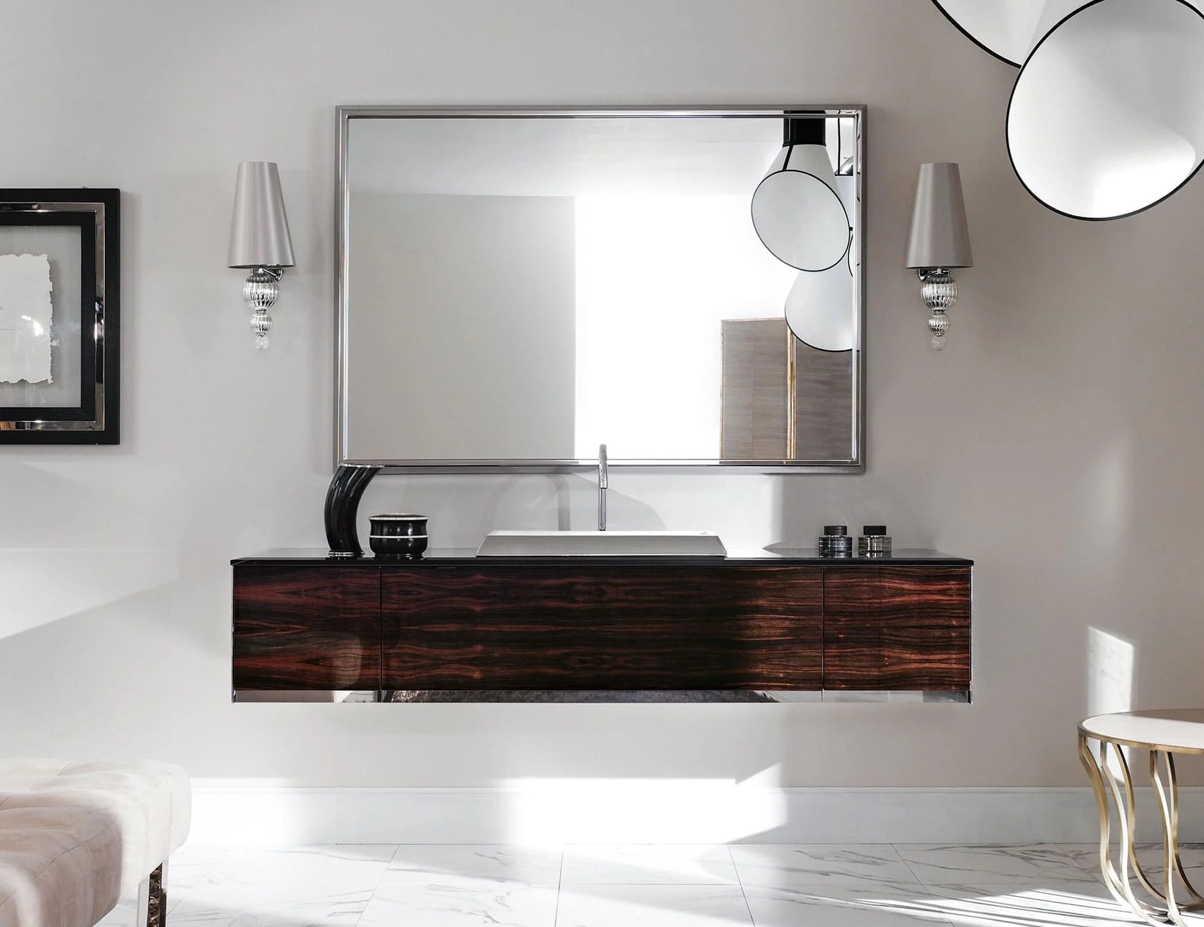 Milldue Four Seasons 03 Ebony Wood Luxury Italian Bathroom Vanities